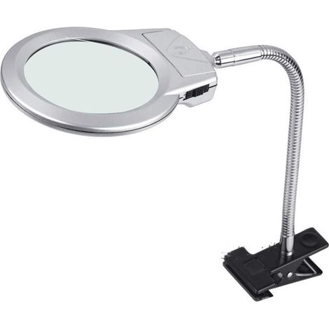 Grande loupe Pliante et Lampe à Main Jumbo inch Lens - Meilleure loupe Mains Libres pour la Lecture et la Conception de Bijoux, etc