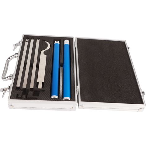 Ensemble de 8 outils de tournage sur bois, manches en alliage d'aluminium, barres, clés, outils en carbure pour tour à bois (1/5)