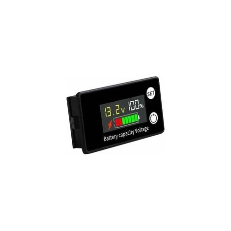 Voltmètre de batterie DC 8V à 100V pour batteries plomb-acide et lithium 12V, 24V, 48V, avec écran LCD. (1/5)