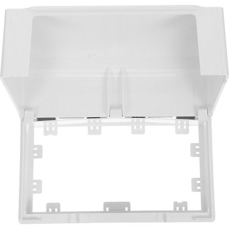 Couvercle étanche pour prise électrique extérieure à double position avec fixation adhésive (1/5)