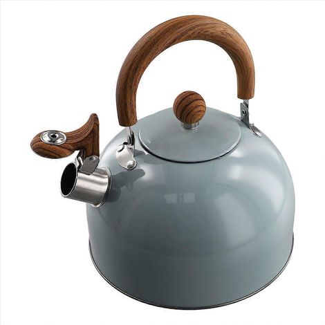 Bouilloire à gaz 3 L en acier inoxydable épais avec sifflet (1/5)