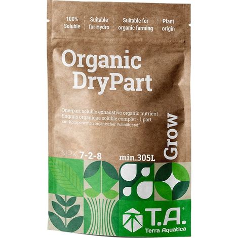 Engrais Organic Drypart grow - 400gr - Terra aquatica