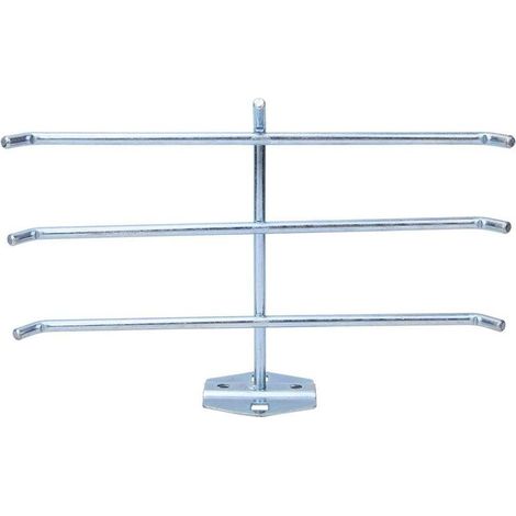 Support mural stockage outils – acier galvanisé – trous / clés / bobines / rubans (1/5)