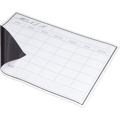 Monatliches, abwischbares Magnetset, selbstklebende Whiteboard-Tafel für Kinder, zum Zeichnen und fürs Büro, Kühlschrankmagnet (Monatsset BBT-003) (1/5)