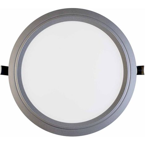 Ultraflache runde LED-Einbauleuchte, 15 W, 1100 lm, Ø 20,5 cm, 4000 K, Aluminium, 1 Primer Leader