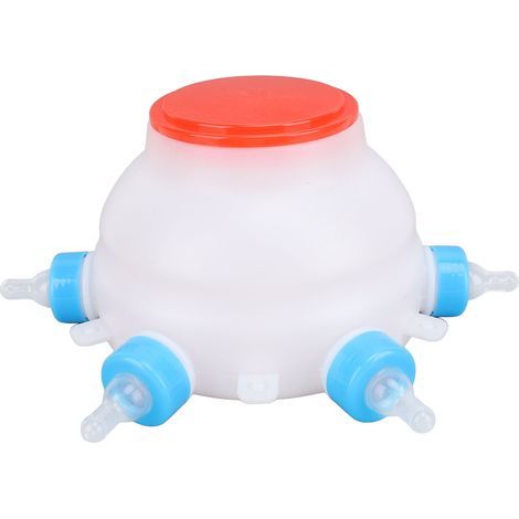 Lamb feeding bucket, 6 teats, milk jug, 2.5L feeding bottles, piglet feed for young animals, poultry (1/5)
