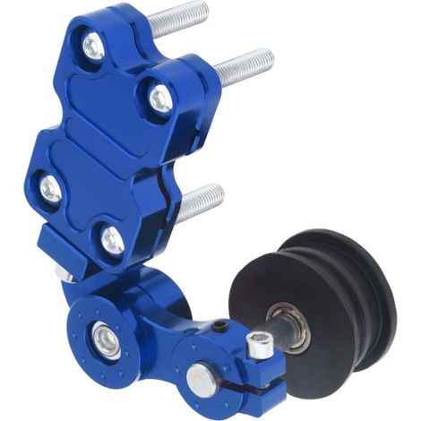 Verstellbarer Kettenspanner für Motorrad, Chopper und Quad (blau)