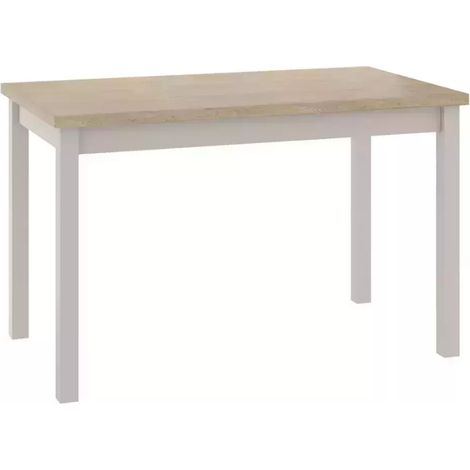 Table à manger 120 x 68 cm bois clair et cachemire VELMAZ6