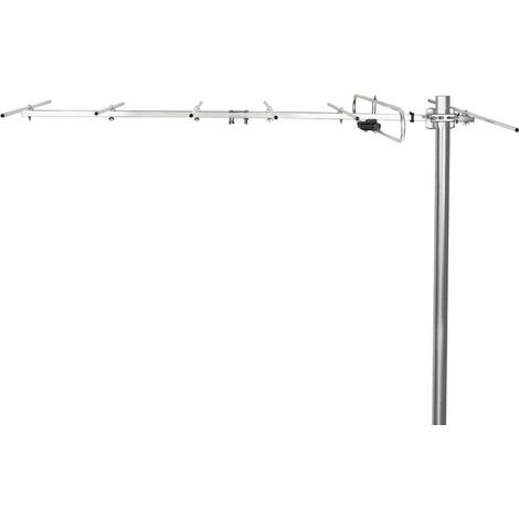 Antenne exterieure vhf portee de reception 50 km gain 13 db 75 ohm longueur de lantenne 1348 mm aluminium (1/5)