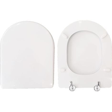 Copriwater Marion Althea legno rivestito in resina poliestere bianco (1/4)