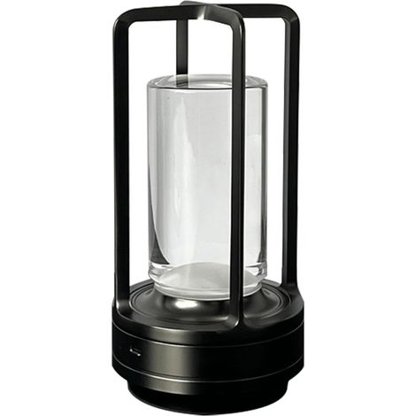 Lampada da comodino ricaricabile con telecomando RGB, design giapponese, Ambientec Touch, 2600 mAh, nero perla (1/5)