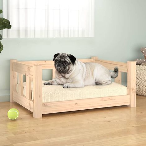 Cuccia per Cani 65,5x50,5x28 cm in Legno Massello di Pino vidaXL (1/5)