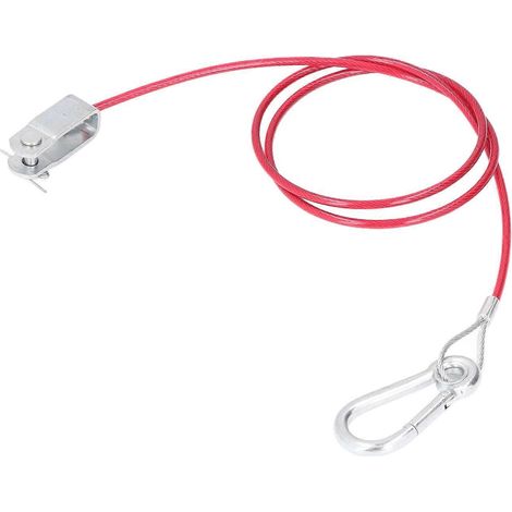 Câble de sécurité anti-chute en acier inoxydable 3,3ft, corde de rupture universelle pour remorque de voiture.