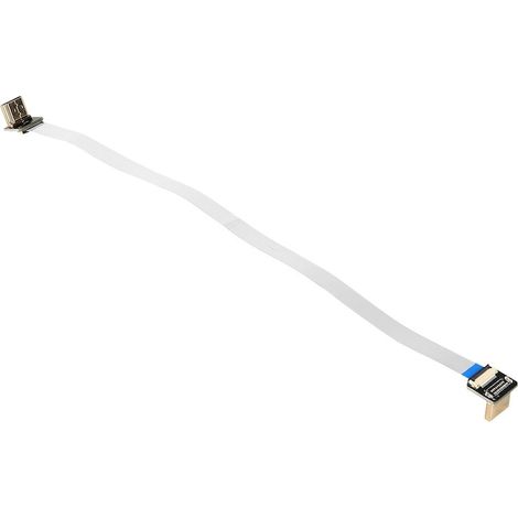 Adaptateur HDMI 90 degrés, câble 30 cm pour connexion audio vidéo haute définition, angle droit pour TV, moniteur et console (1/5)