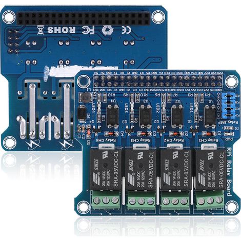 Placa de expansión de relés de potencia compatible con Raspberry Pi a/b/2B/3B (1/5)