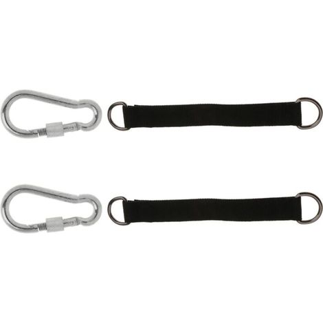 300cm Tree Swing Strap, Heavy Duty Hanging Straps, Hanging Set with 2 D-Ring Carabiners, for Camping, Patio, Hammocks and Swings, 2 Pack