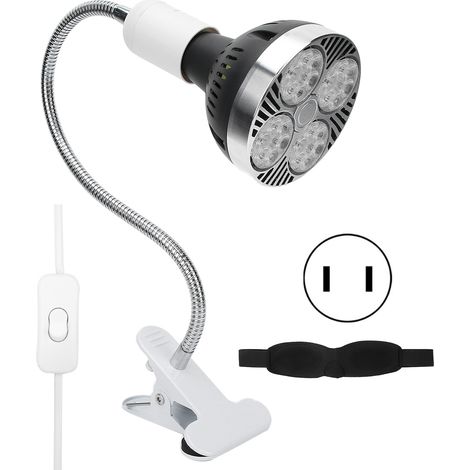 Lampe de luminothérapie rouge 60W portable voyage, dispositif de physiothérapie chauffant 110-240V avec prise US. (1/5)