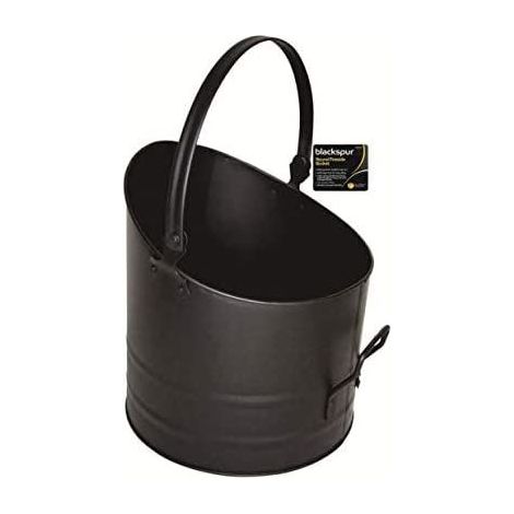 Large Coal Scuttle Fire Hod Coke Wood Container Bucket Wood Burner Log Holder � Black powder coated Cast Iron (1/2)