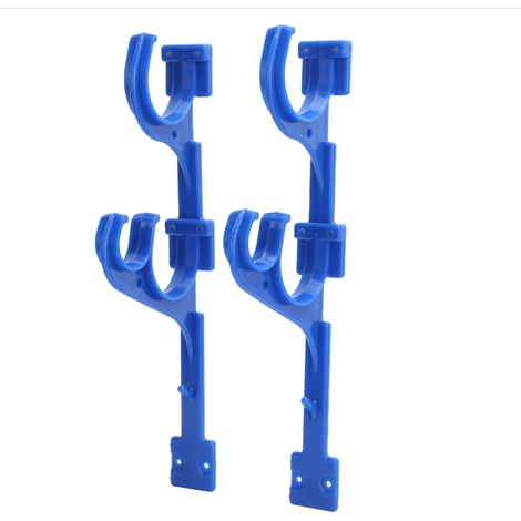 Gancio per piscina, supporto in plastica per piscina, gancio per tubo di aspirazione con asta telescopica e viti per skimmer con tubo di aspirazione. (1/4)