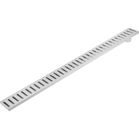 Gouttière de drainage 90x7.5cm – Grille en acier inoxydable – Système anti-odeur – Drainage efficace pour douches et patios – Primematik (1/5)