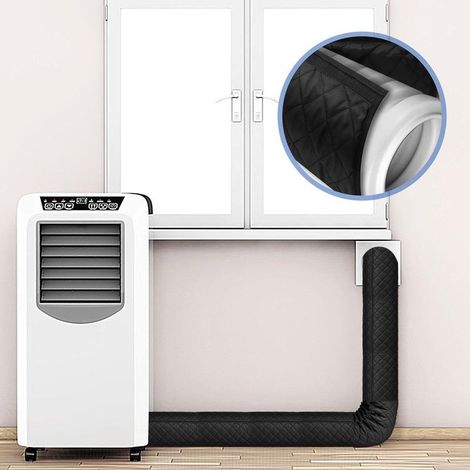 Guaina isolante per tubo flessibile del condizionatore, guaina isolante rinforzata, accessori per condizionatori per uso interno ed esterno, pareti, finestre, case, appartamenti, garage e camper, inve (1/5)