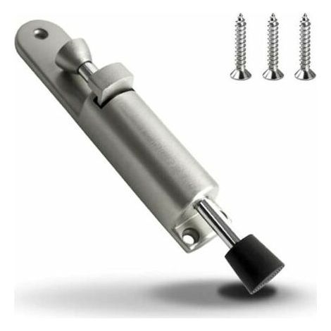 Arret de Porte Caoutchouc Souple Résistant en Support de Porte en Alliage de Zinc Butoir de Porte Commande au Pied (1/5)