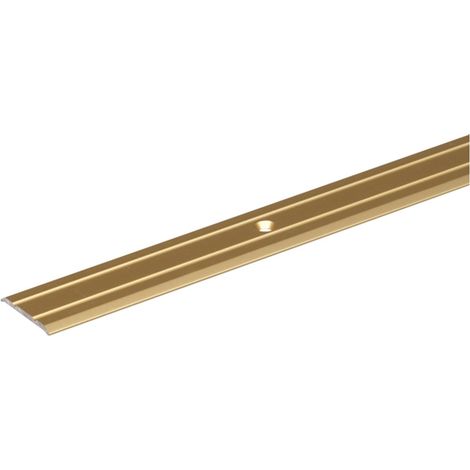ALBERTS Übergangsprofil, gebohrt, Alu gold elox., LxBxS 900x38x1,0mm (1/3)