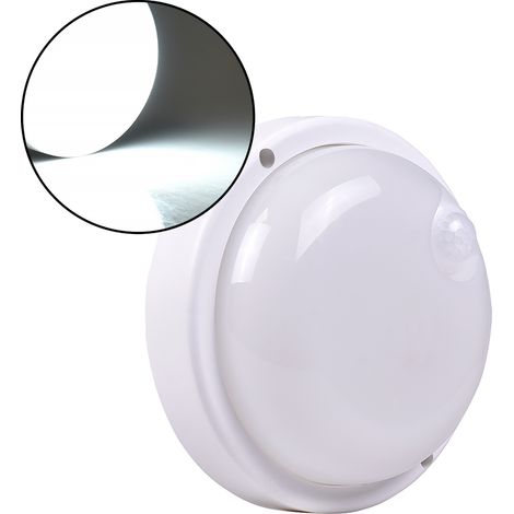 APPLIQUE LAMPADA LED DA PARETE TONDA CON SENSORE DI MOVIMENTO 9W LUCE FREDDA 6500K° IP56 - ILLUMINAZIONE RISPARMIO ENERGETICO (1/5)