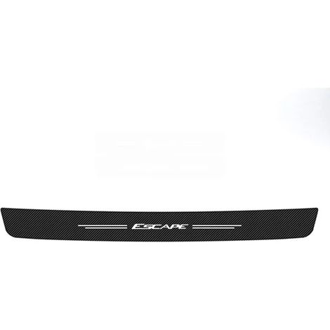 (Coffre 1 pièce) Convient pour : Autocollants de seuil de porte latérale avec logo Escape, style automobile, anti-rayures, en fibre de carbone, pour pare-chocs de coffre (1/4)
