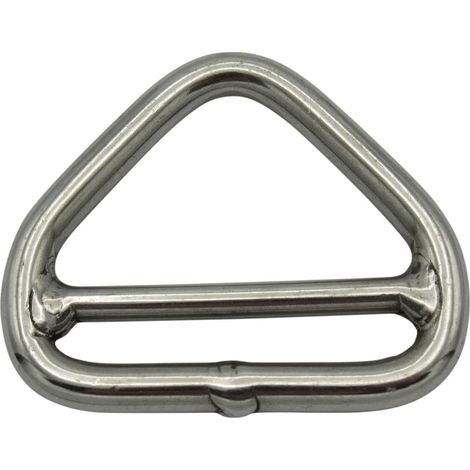 Stainless Steel Triangle Ring Double Bar 8MM x 50MM (Delta Triangular Link) (1/5)