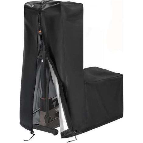 (185x 91 x 155 cm, Noir) Housse de Protection pour Machine d'exercice elliptique, Housse pour équipement de Fitness, Housse Anti poussière et étanche pour Machine d'entraînement à Domicile
