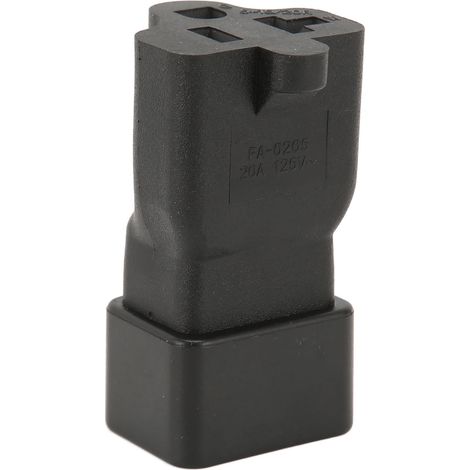 Adaptateur secteur IEC320 C20 vers Nema 5-15 20R, 20A 125V, prise femelle 5-15 20R, convertisseur électrique (1/5)