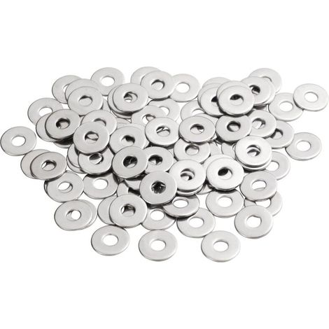 Rondelles Metal M5. Rondelles Plates 100 Pièces. Rondelle Inox M5 x 15mm. Rondelle en 304 Acier Inoxydable DIN9021 / ISO7093. Penny Rondelles pour Vis et écrous (1/3)