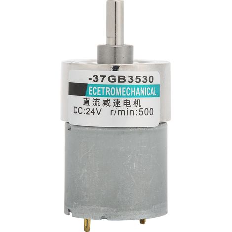 Moteur à courant continu 24V XD-37GB3530, micro-engrenage basse vitesse, couple élevé, aimant permanent, 500 tr/min (1/5)