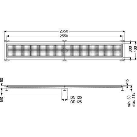 KESSEL 6030250 Gouttière en boîte Ferrofix