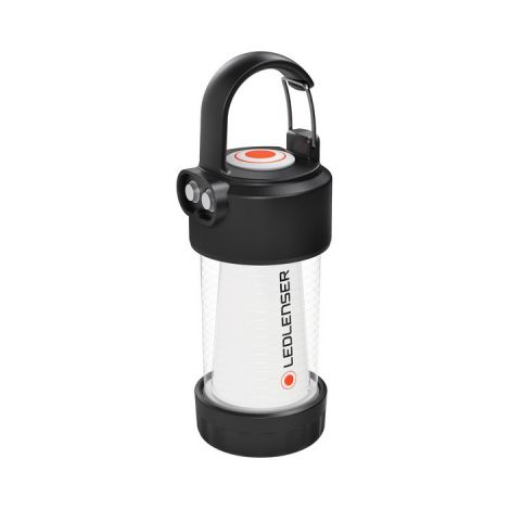 Ledlenser Linterna LED ML4, batería 14500 recargable, 300 lúmenes, antideslumbrante patentado, hasta 45h de duración, luz roja, funcionamiento posible con 1 pila AA, mosquetón, exteriores, camping (1/5)