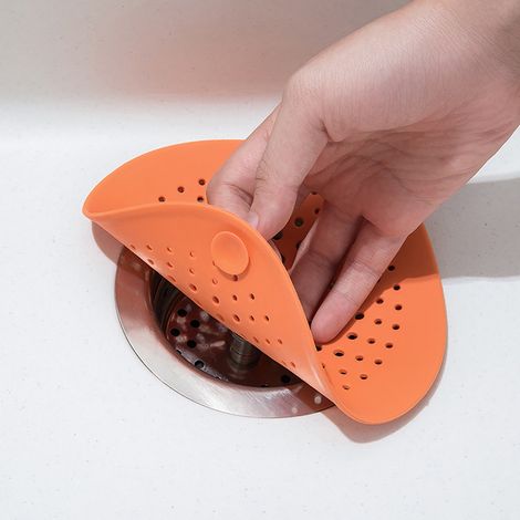 Filtre Anti-Cheveux - Tamis De Drain Douche En Silicone Élastique - Pour Carrelage Lisse - 15 x 15 cm - 1 Pièce (1/5)