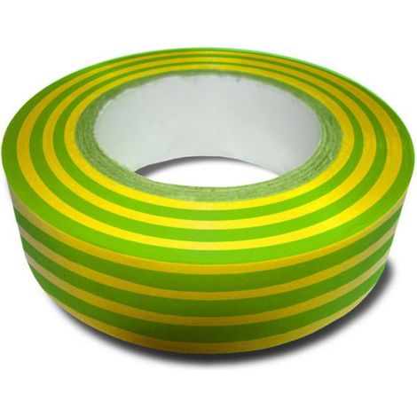 Rouleau adhésif 15mmx10m - Vert/Jaune - Zenitech (1/4)