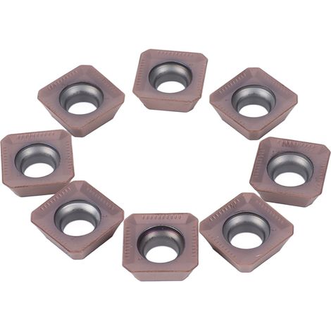 10 SEKT1204 Hartmetall-Wendeschneidplatten für CNC-Drehbearbeitung, beschichtete Schneidplatten für Drehmaschinen, 10er-Packung (1/5)