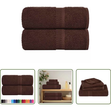 Badetuch - Waschtücher FROGN 2 Stk. Braun 30x30 cm 360 g/m² (1/5)