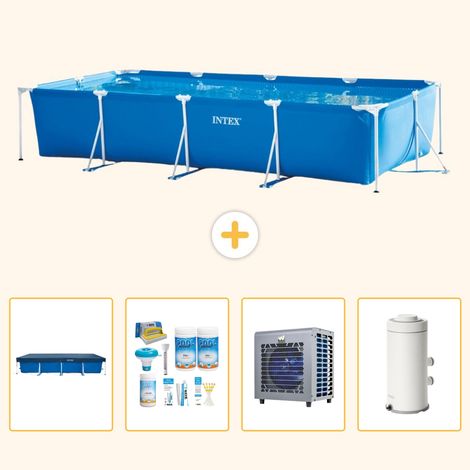 Intex Piscine Tubulaire Rectangulaire - 450x220x84 cm - 5-pièces S90 (1/5)