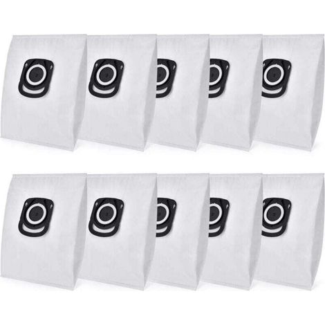Pack de de 10 sacs d'aspirateur - Destiné à Rowenta Hygiene + ZR200520, XU, Pour Rowenta Modèle compact Power, X-Trem Power et Silence Force (RO64xx RO63xx RO68xx RO39xx) - KZQ