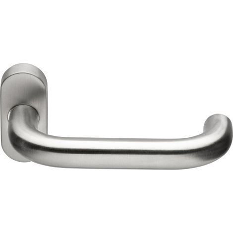 Béquille double sur rosace étroite inox Jade 1294 - Héraclès - B-INOX-RE03 (1/3)