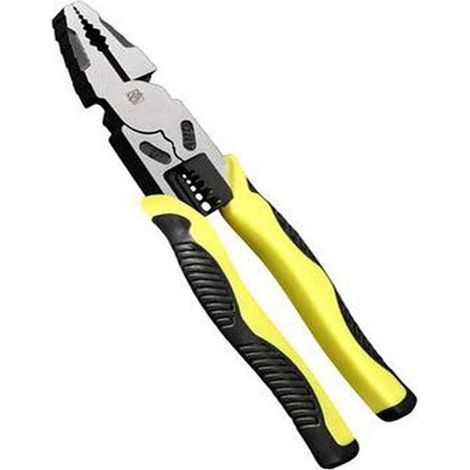 Jeu de pinces multifonctions 9,5" noir/jaune, pour bricolage (1/4)