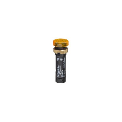 Lampada spia Ø12 IP40 gialla arancio LED protetto 24V connettore a vite - XVLA335