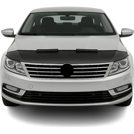 Protège Capot compatible avec VW Passat Cc 2008 à 2012, Bra de Capot Protection, Noir (1/5)