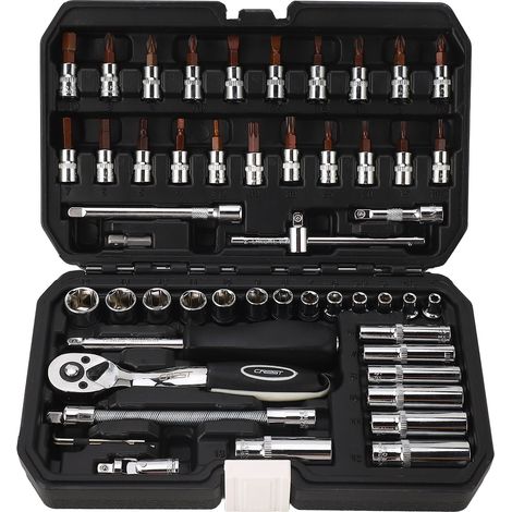 Clé à cliquet avec embout tournevis de 1/4 pouce, 72 dents – Kit d'outils pour l'entretien des tuyaux (1/5)