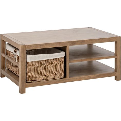 Table Basse en Bois "Blois" 120cm Naturel (1/5)