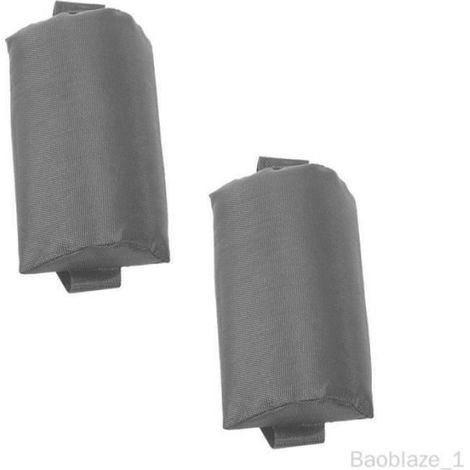 2x Coussins D'appui-tête Inclinables pour Fauteuils Gravité Gris gris COUSSIN D'EXTERIEUR (1/4)