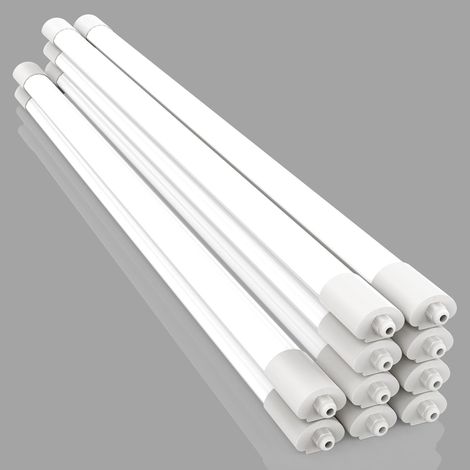 Amdelne 60 cm 18 W LED néon pour garage,4000 K 1800 lm Super lumineux Blanc froid -10pcs